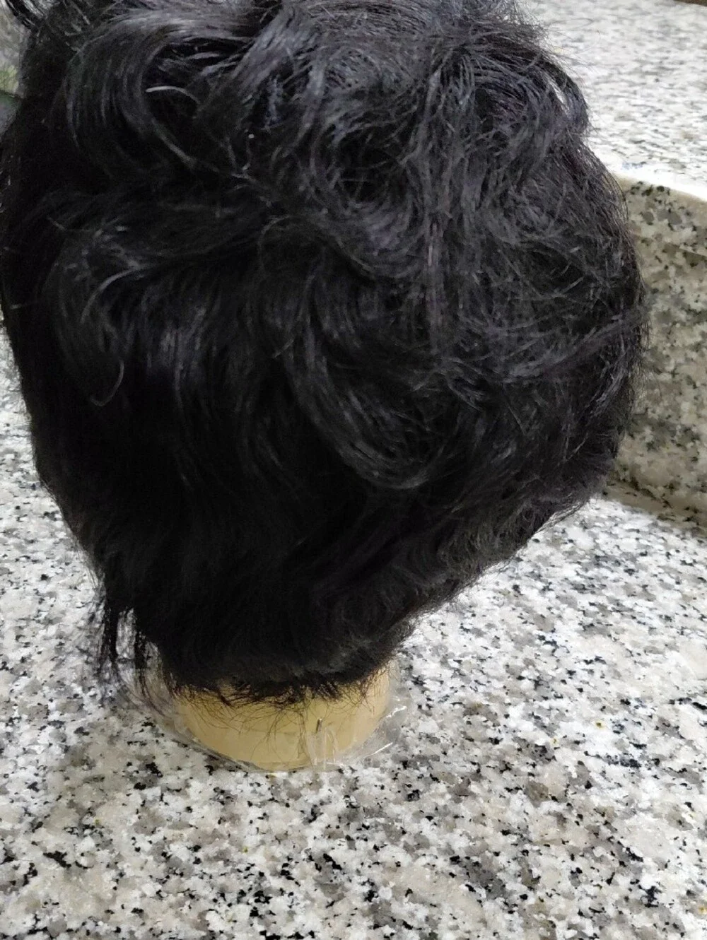 Black Short Pixie Wig for Women - Sleek Style Human Blend